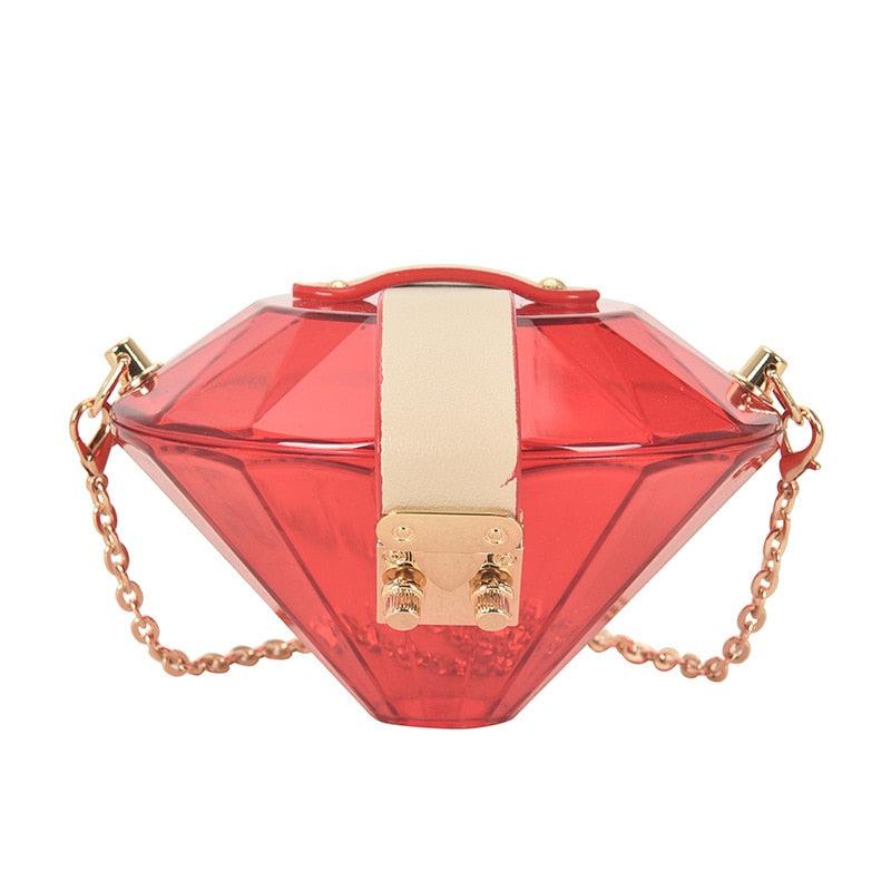Diamond Shaped Women's Purses & Handbags | Chain Shoulder Bag | Luxury Designer Style Bag